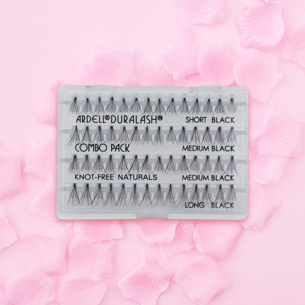 Ardell four-pack lashes are reusable with proper care and cleaning.