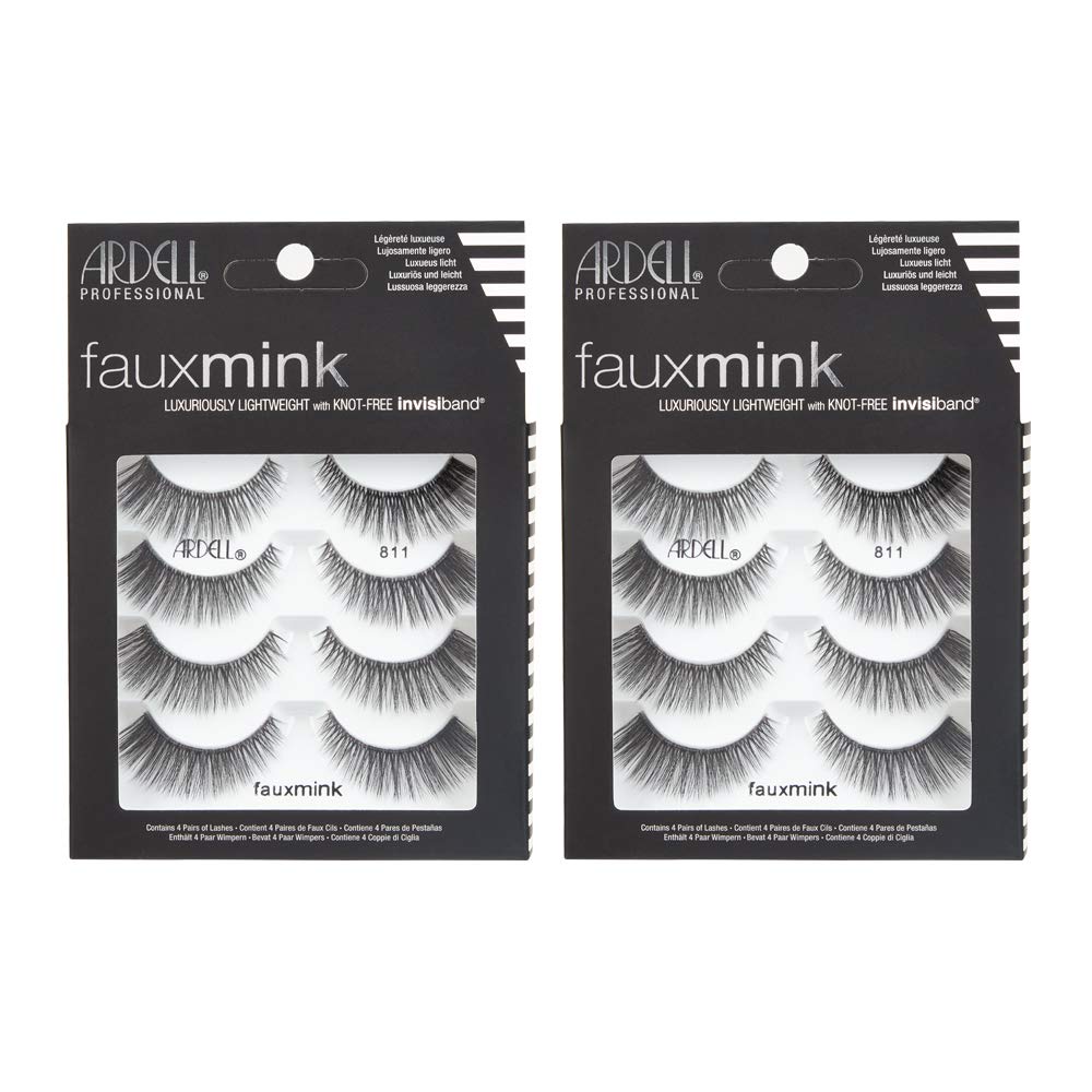 Ardell Faux Mink 811 multipack lashes in box for versatile everyday looks