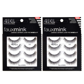 Ardell Faux Mink 817 lashes with crisscross texture for natural fullness.