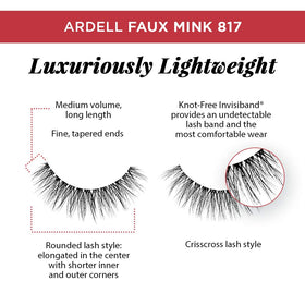 Ardell Faux Mink 817 long center creates eye-opening definition.