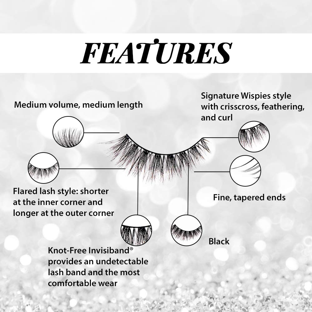 Ardell Lightweight faux mink lashes delivering soft, featherlike volume