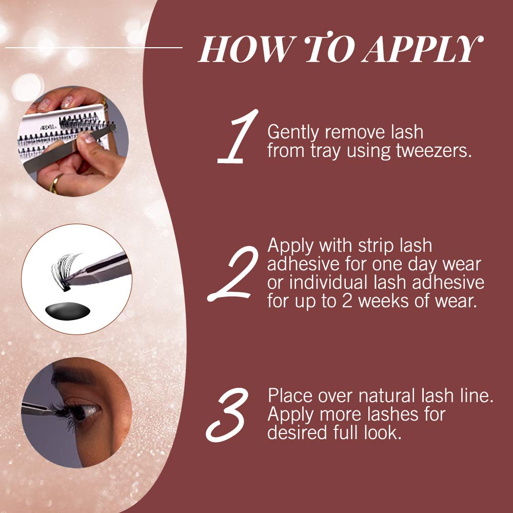 Reusable Ardell faux mink lash clusters designed for multiple looks