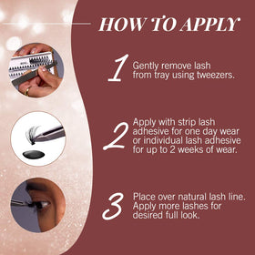 Reusable Ardell faux mink lash clusters designed for multiple looks