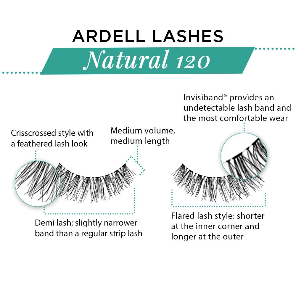 Ardell Invisiband lash band provides comfortable, seamless wear.