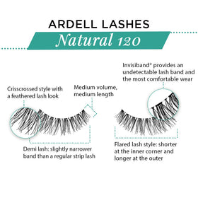 Ardell Invisiband lash band provides comfortable, seamless wear.