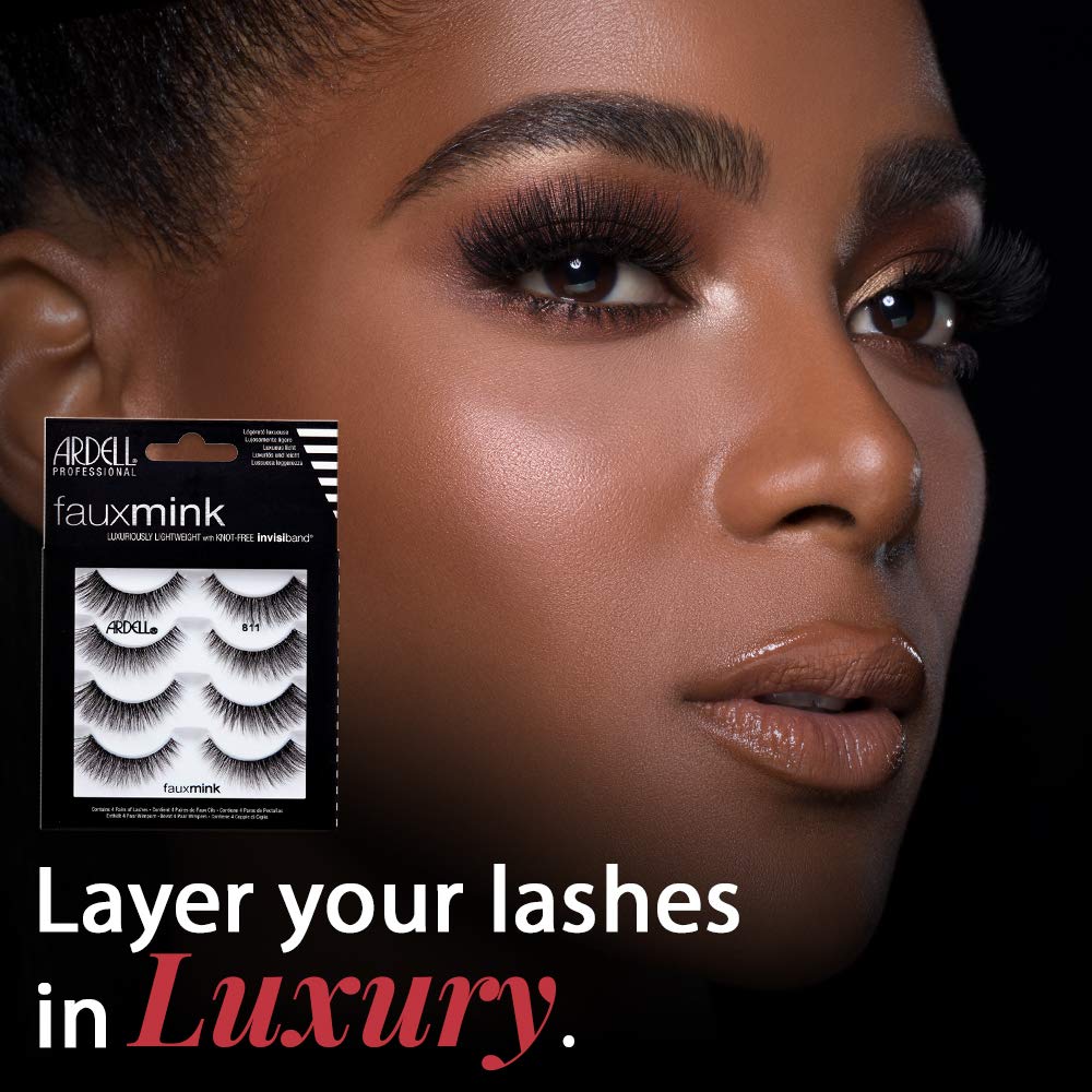 Close-up of the knot-free Invisiband on Ardell lashes