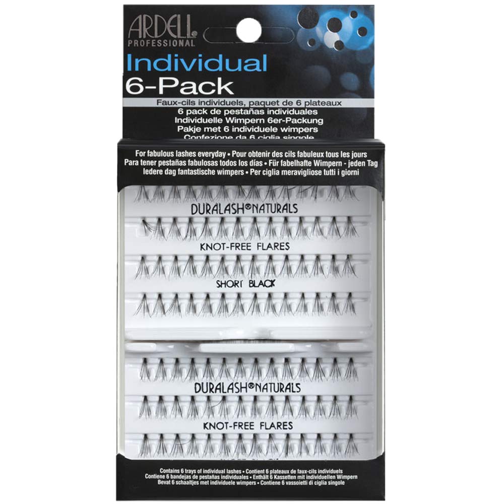 Ardell Knot-Free Short Black close-up showing natural length for everyday looks
