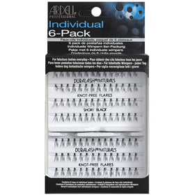 Ardell Knot-Free Short Black close-up showing natural length for everyday looks