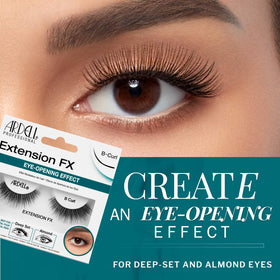 Ardell FX B Curl knot-free invisiband creates a seamless, comfortable lash line.