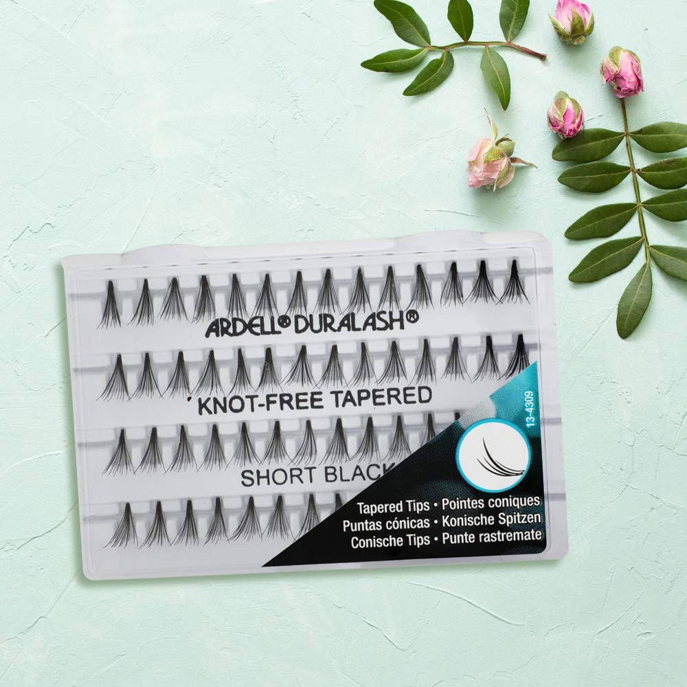 Ardell lightweight, short-length lashes add subtle volume.