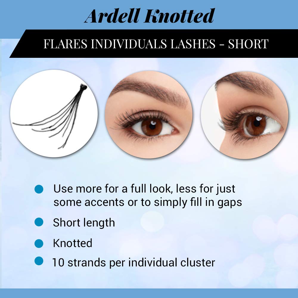 Ardell Short Black lash clusters feature lightweight, soft strands for comfortable wear