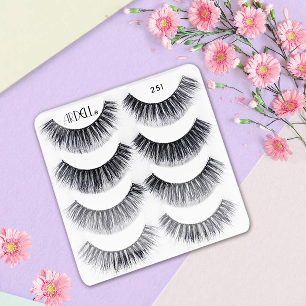 Ardell Mega Volume 251 lashes two-pack for versatile, reusable wear.