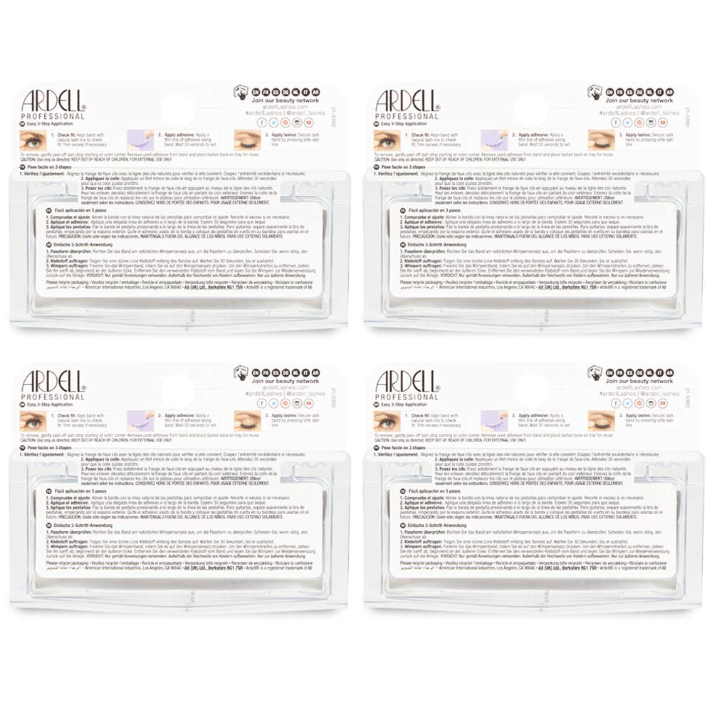 Ardell Mega Volume Lashes 250 four-pairs-pack for long-lasting reusable dramatic volume.