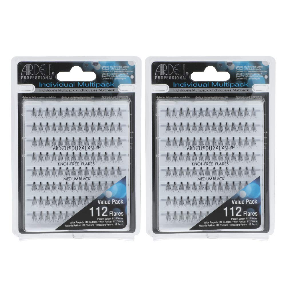 Ardell knot-free individuals lashes in medium black for a natural, customizable lash line.