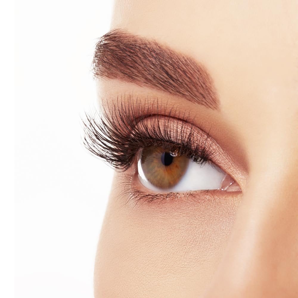 Model wearing Ardell Naked Lashes 422 Invisiband for natural look