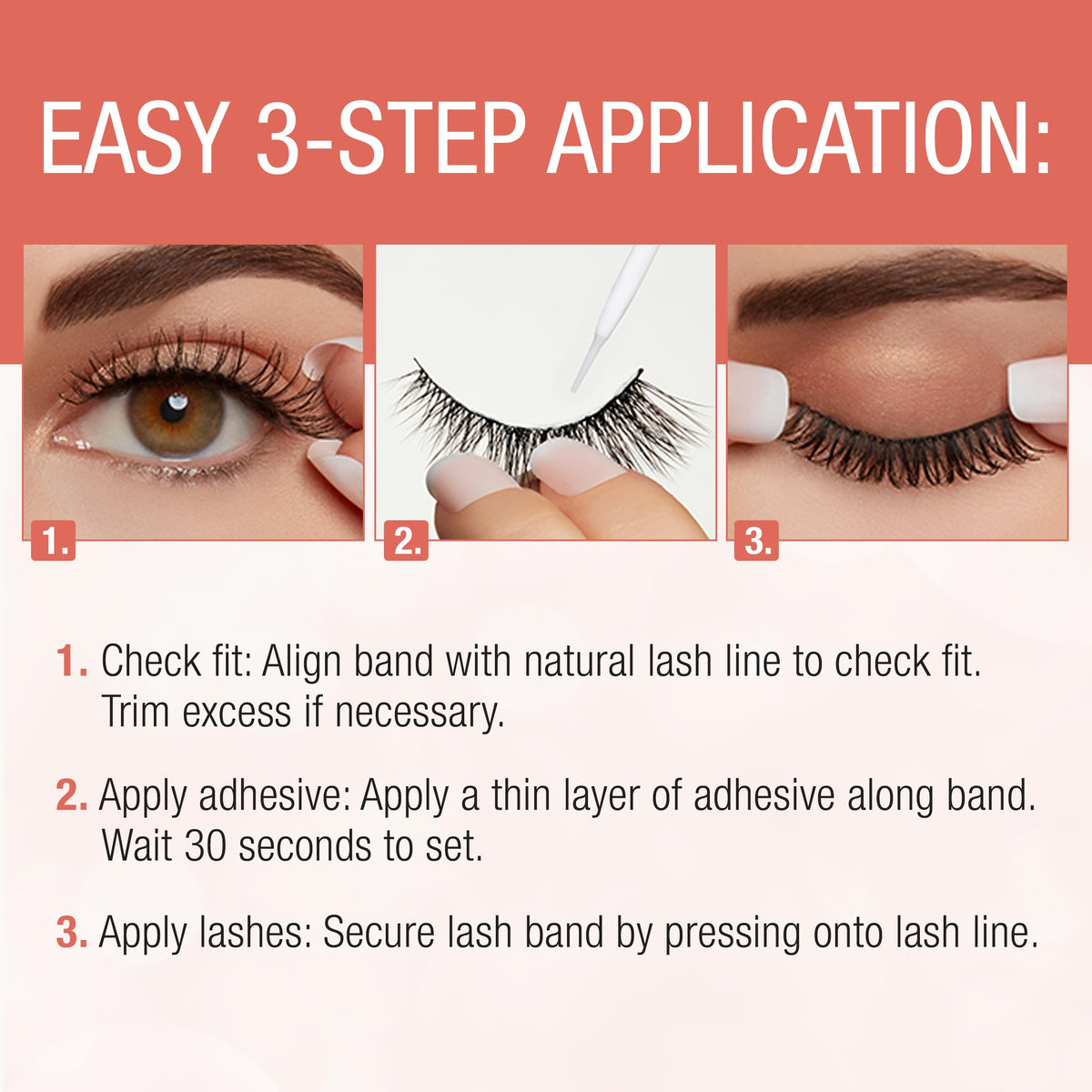 Ardell Naked Lashes 427 natural length with subtle volume close-up