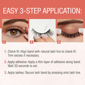 Ardell Naked Lashes 427 natural length with subtle volume close-up
