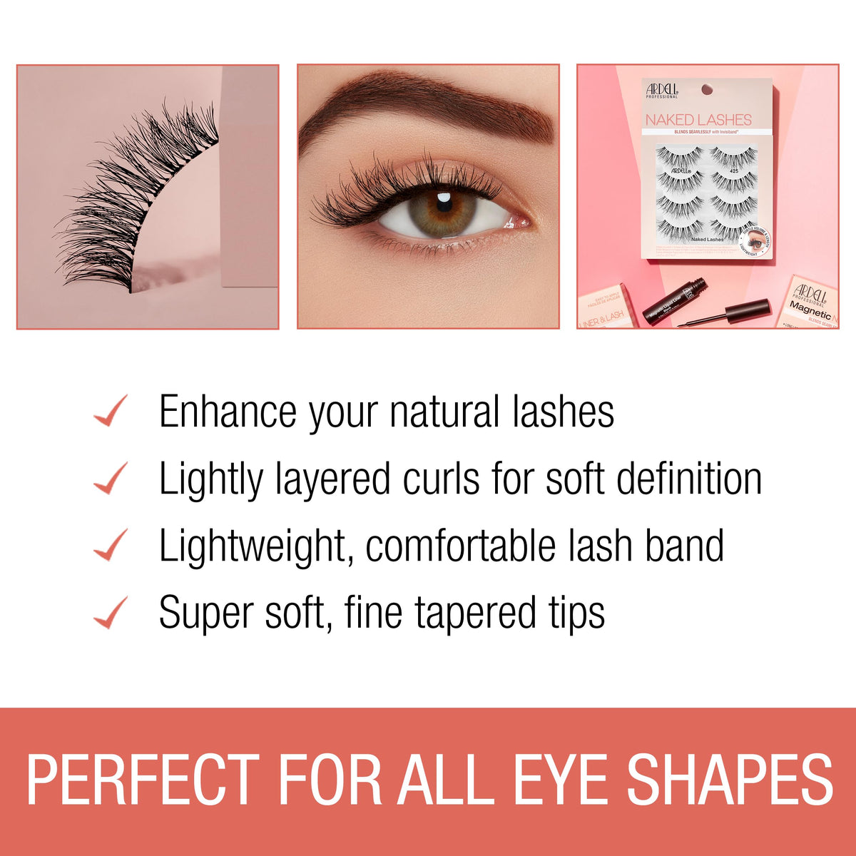 Ardell Naked Lashes 427 four-pair pack ideal for daily wear