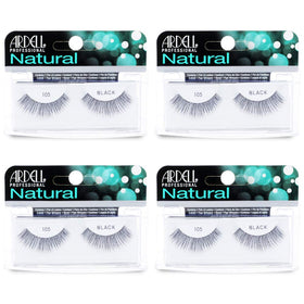 Ardell Natural Lashes 105 Black with criss-cross strands for subtle volume.