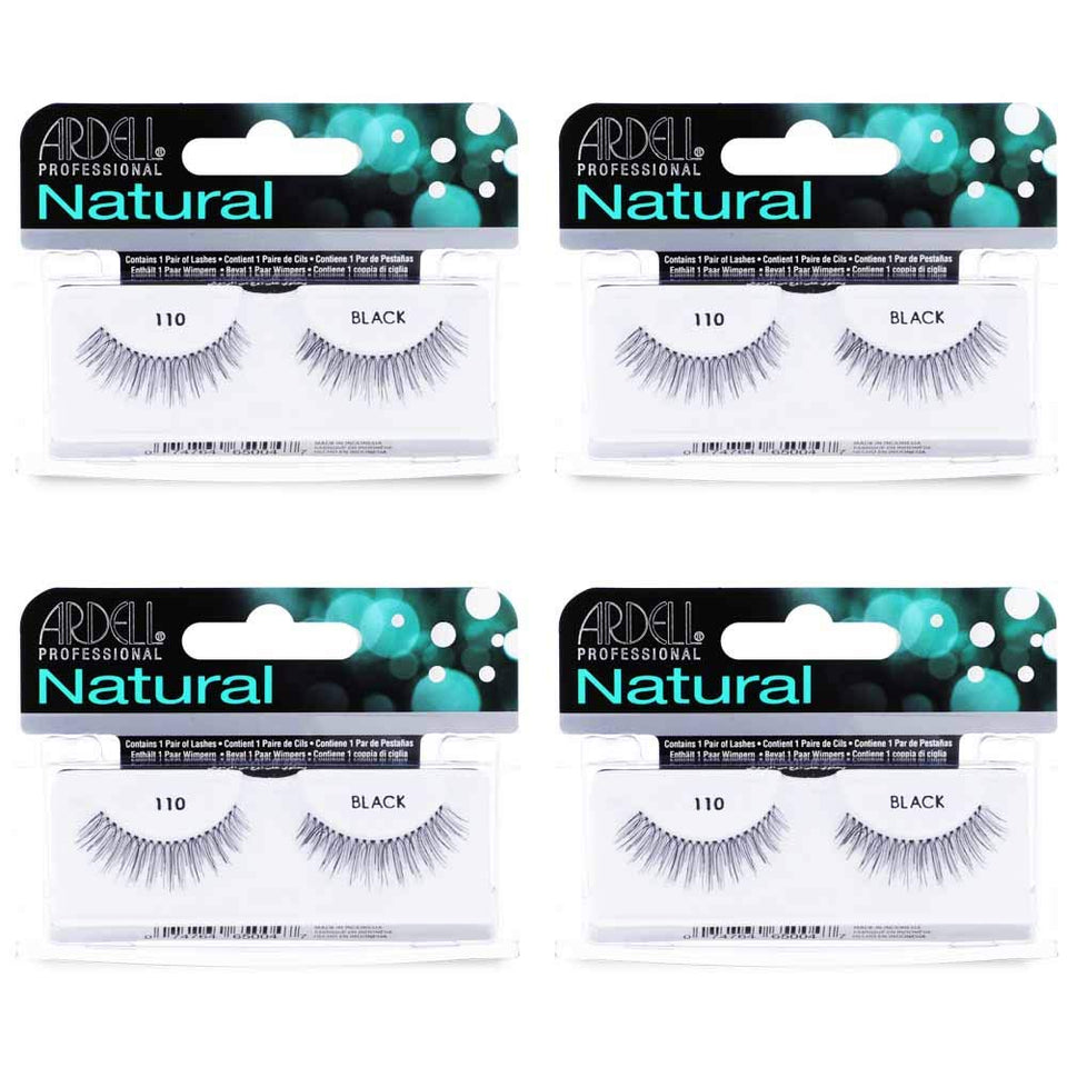 Ardell Natural Lashes 110 Black close-up for daily natural enhancement