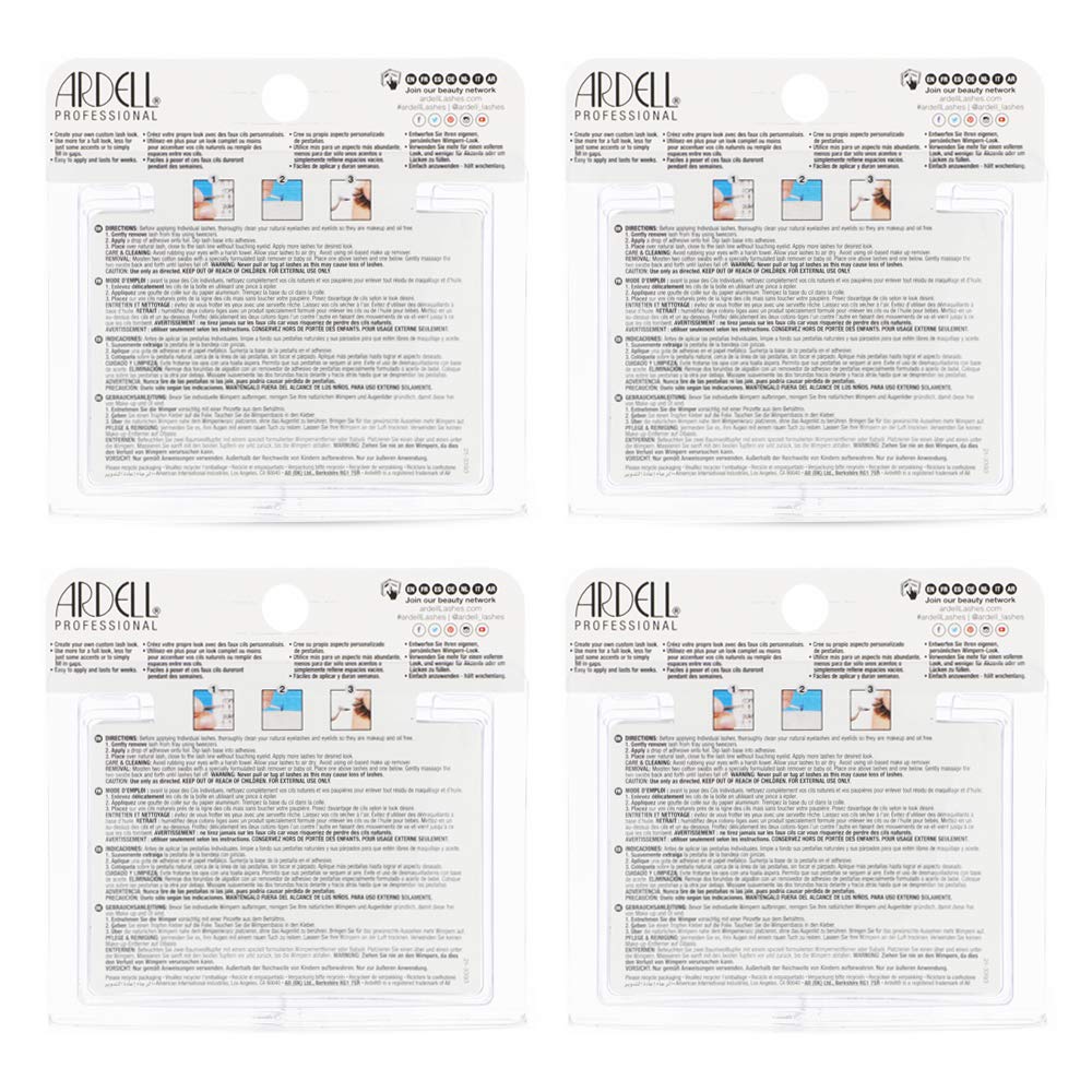 Ardell quad-pack reusable lashes ready for multiple uses.