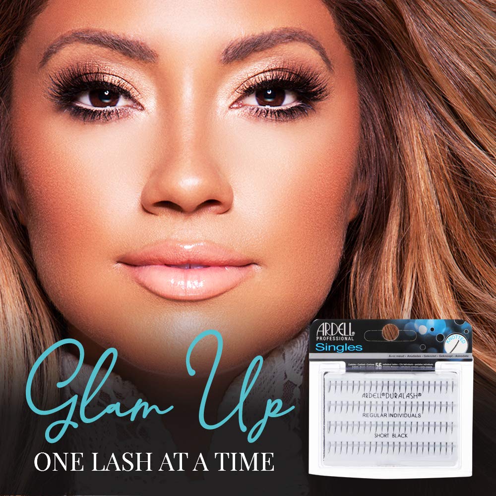 Ardell Regular Short Black lashes natural look across varied eye shapes.
