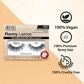 Close-up of Ardell Remy Lash 778 showing tapered ends for subtle density