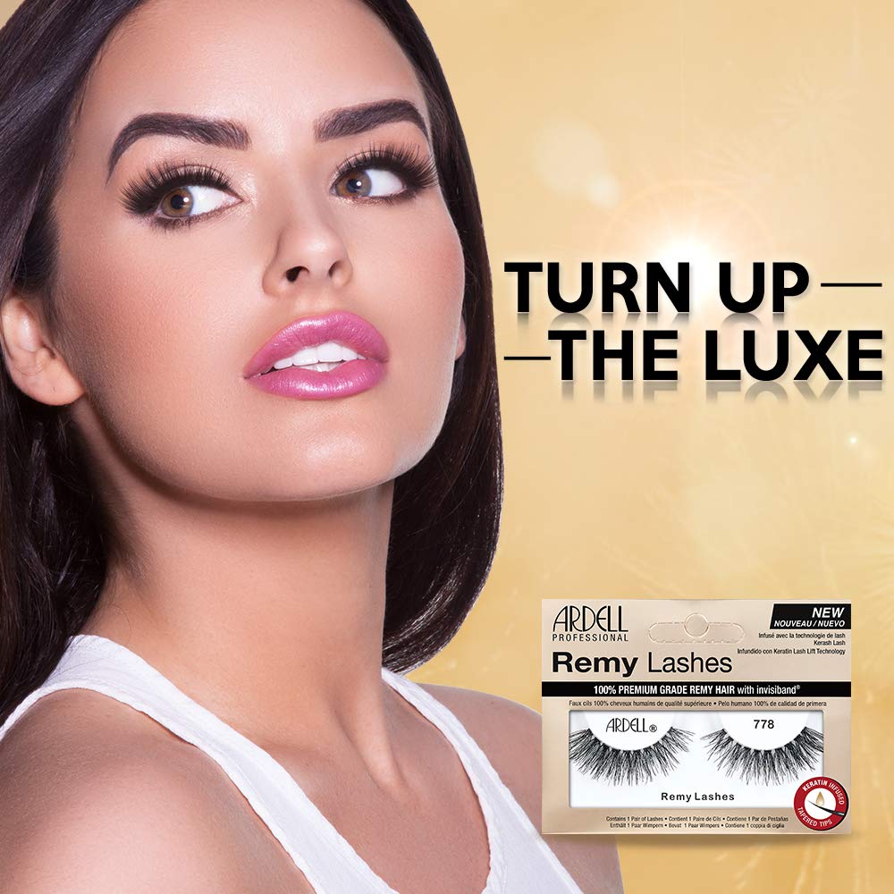 Ardell Remy Lash 778 keratin-infused tips deliver subtle shine