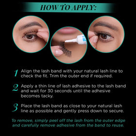 Ardell False Eyelashes Lacies Black reusable with proper care