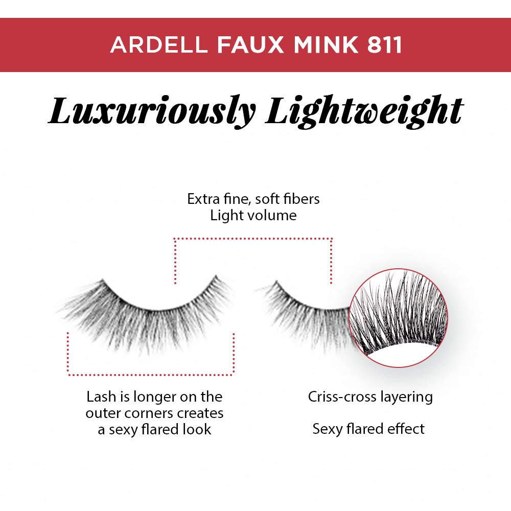 Reusable Ardell lashes stored in a compact case for travel