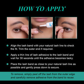 Ardell Reusable strip lashes 4-pack for multiple uses
