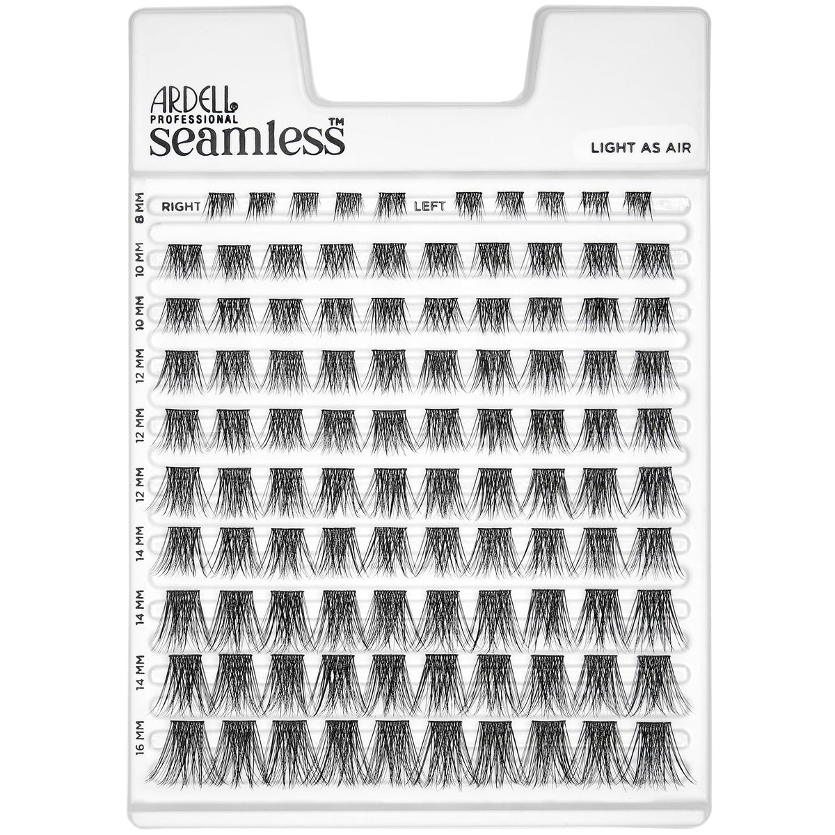 Ardell Seamless Underlash Extensions 100-count kit with five lengths for customization.