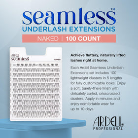 Ardell Seamless Underlash Extensions in 8-16mm lengths offer customizable looks.