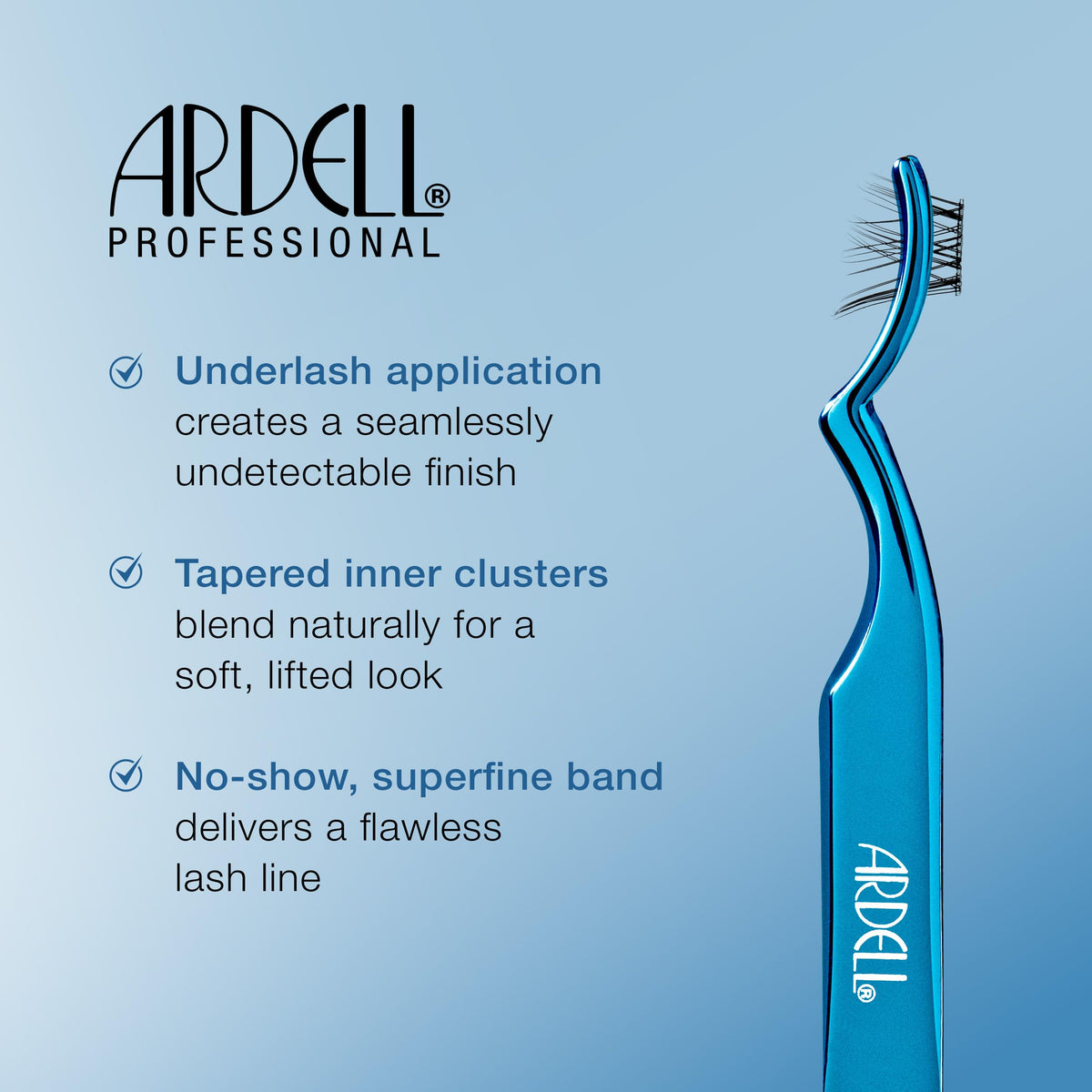 Ardell Seamless Underlash Extensions deliver a lightweight, barely-there finish that's easy to remove.