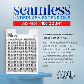 Ardell Seamless Underlash Extensions Wispies 8mm length for natural daytime look