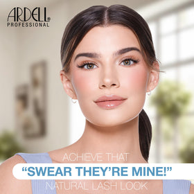 Ardell Wispies close-up shows fluffy, wispy lashes for airy fullness
