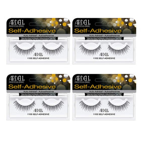 Ardell 110S self-adhesive eyelashes with pre-glued strip for quick, mess-free wear.