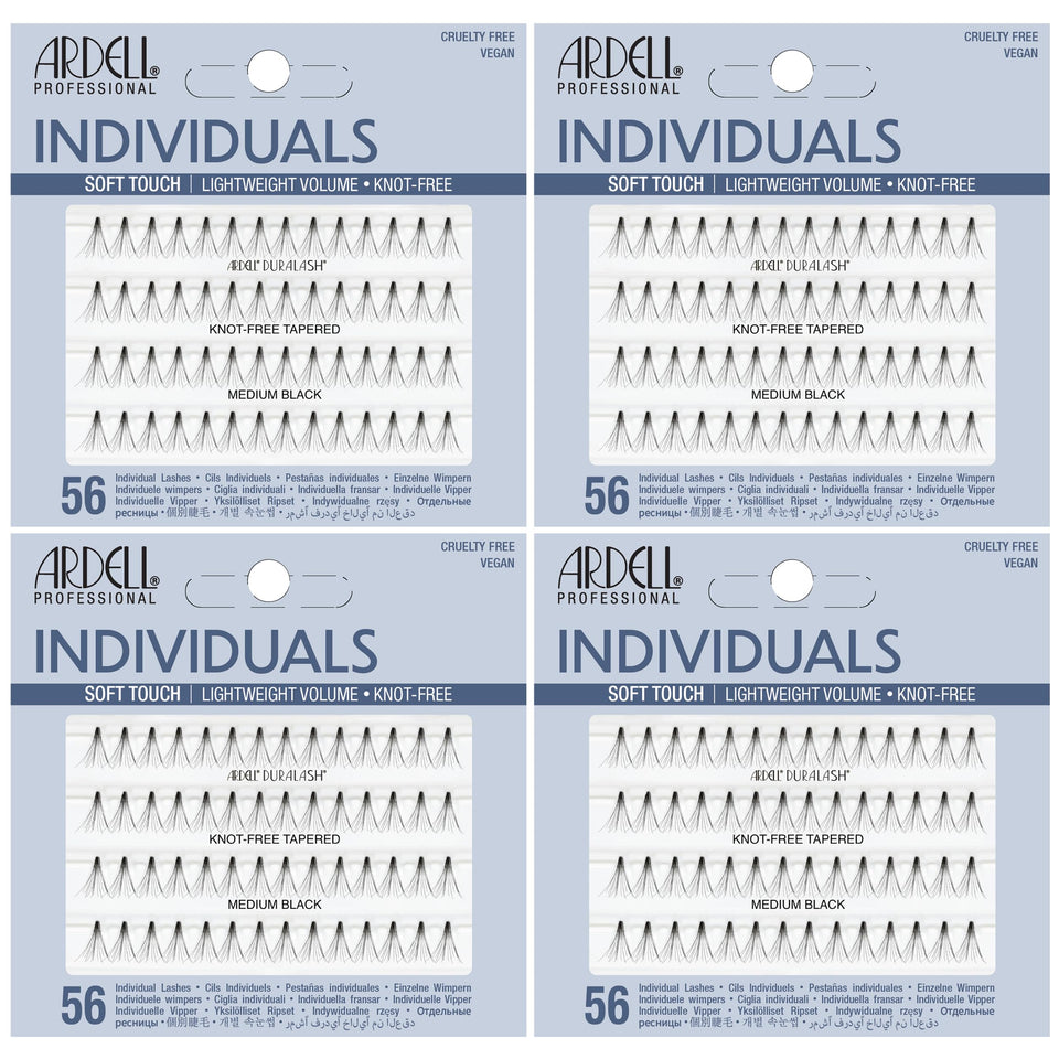 Ardell Soft Touch knot-free lash clusters for a natural blend.
