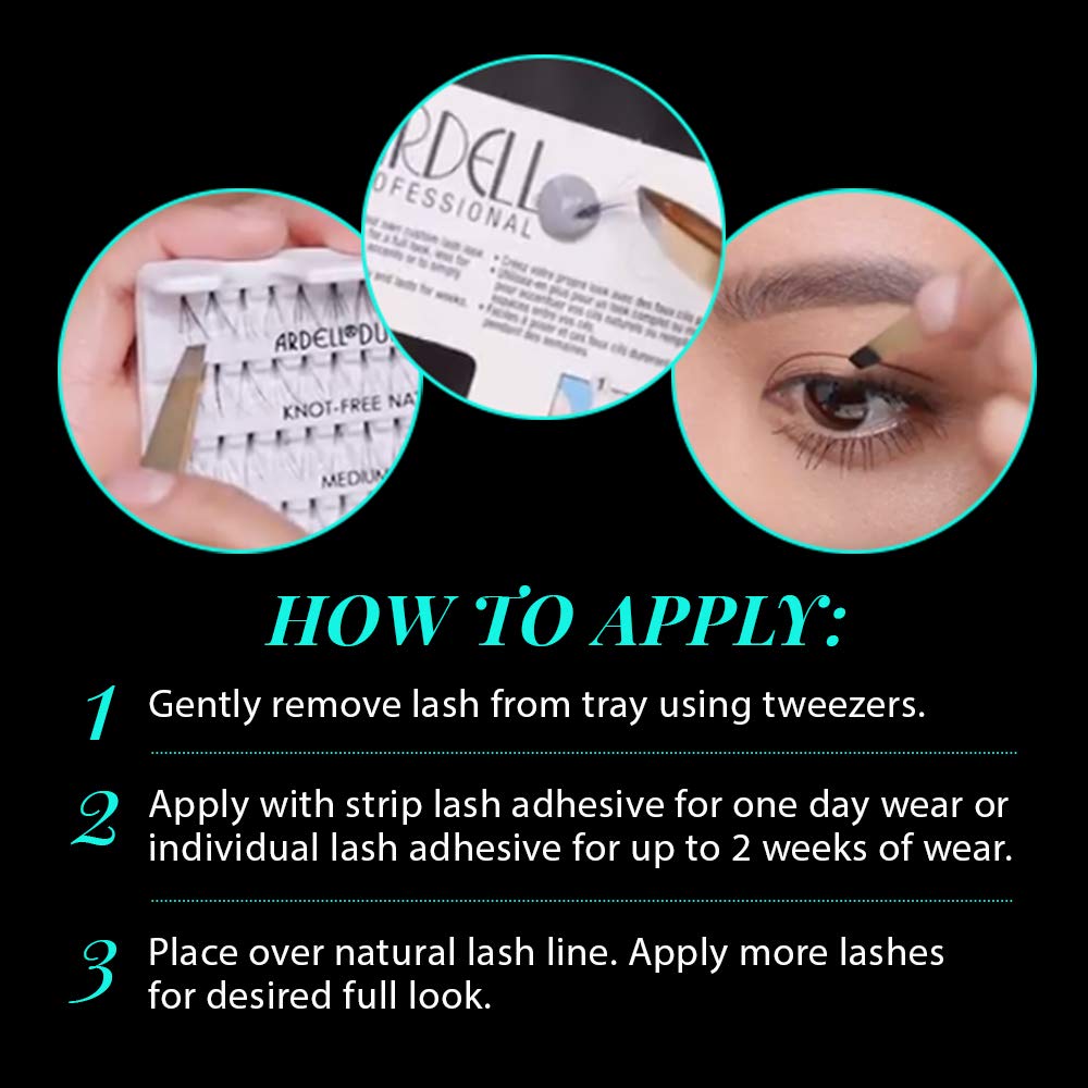 Ardell sterilized human hair lashes offer premium comfort.