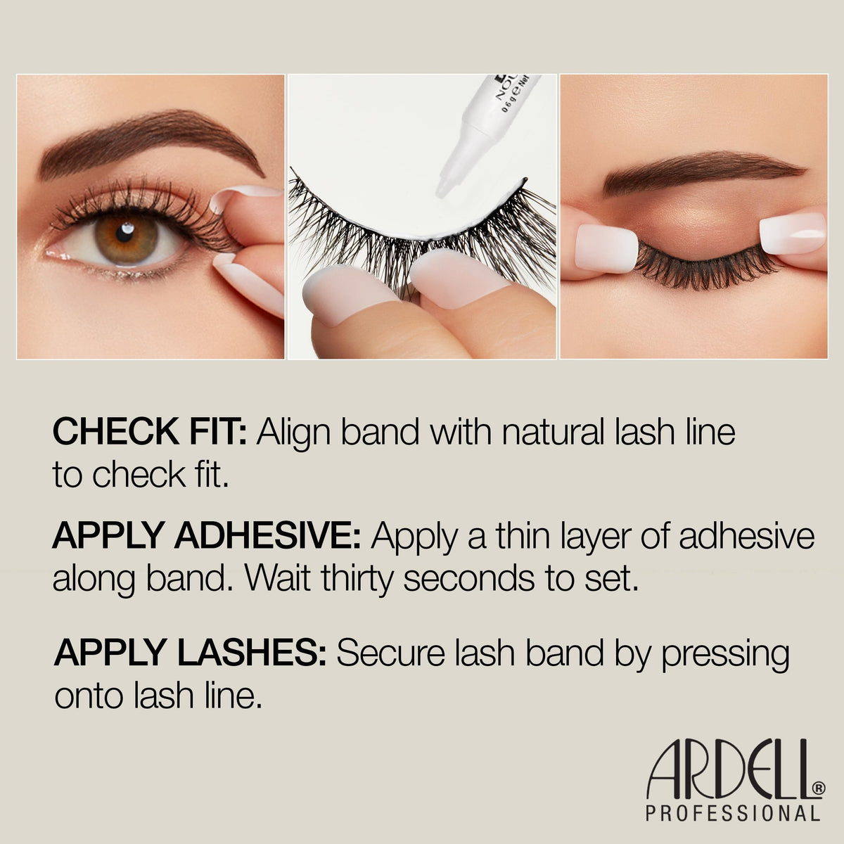 Ardell Flutter 821 thin band for easy application and all-day comfort