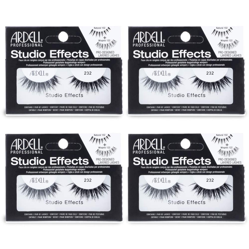 Ardell Studio Effects 232 dramatic volume lashes enhance evening looks
