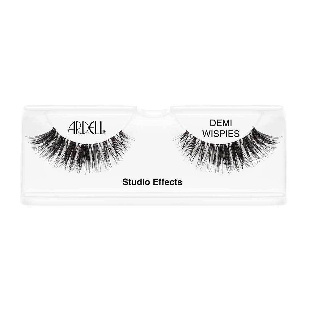 Ardell Studio Effects Demi Wispies invisible band closeup highlights seamless wear.