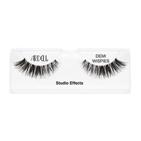 Ardell Studio Effects Demi Wispies invisible band closeup highlights seamless wear.
