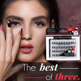 Ardell Triple Individuals knot-free lash clusters blend naturally for a seamless finish