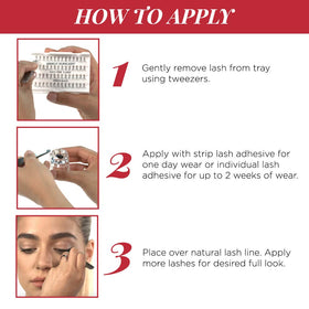 Ardell lash extensions stay securely in place through water and daily activities