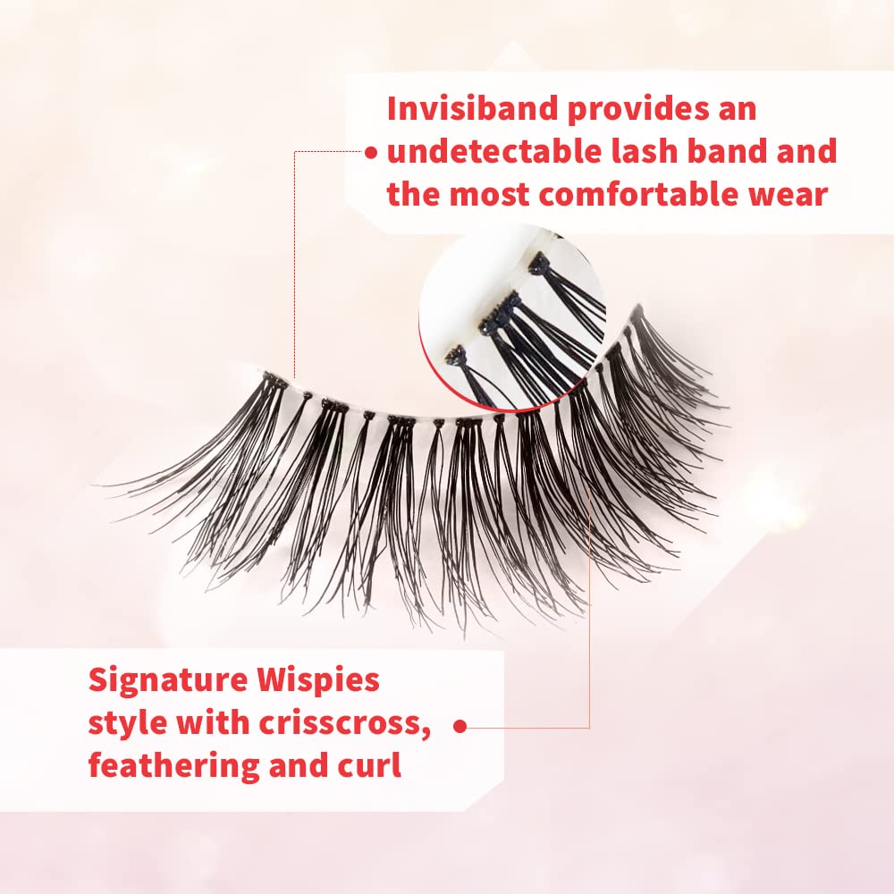 Ardell Wispies 113 pro-designed lashes add doll-like volume for defined eyes