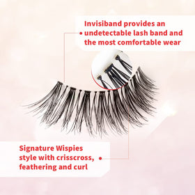 Ardell Wispies 113 pro-designed lashes add doll-like volume for defined eyes