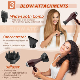 ARDIRO concentrator nozzle for precise styling on straight hair