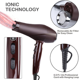 ARDIRO hair dryer cool shot button for quick setting