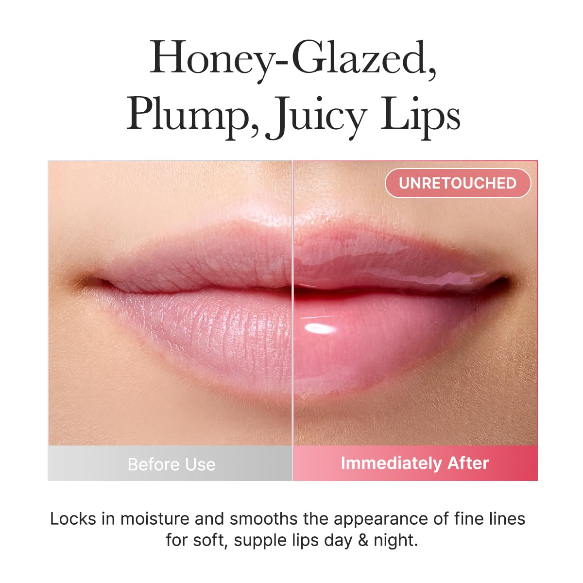Arencia bedtime routine image offers a calm, spa like lip care moment.